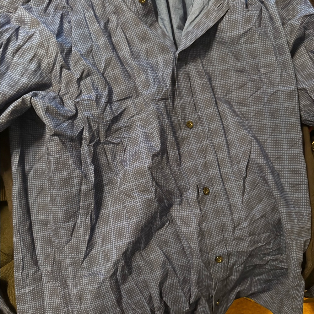 Boss Gray Checkered Lightweight Jacket - image 1